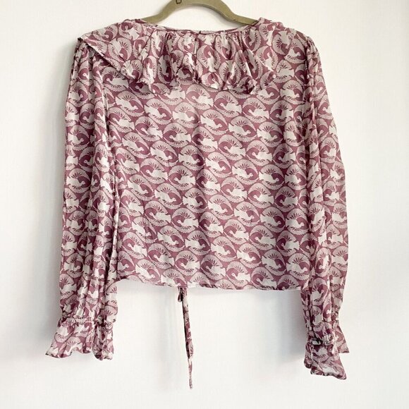 Rachel Pally Women's Chiffon Eros Top Blouse L - Picture 7 of 8